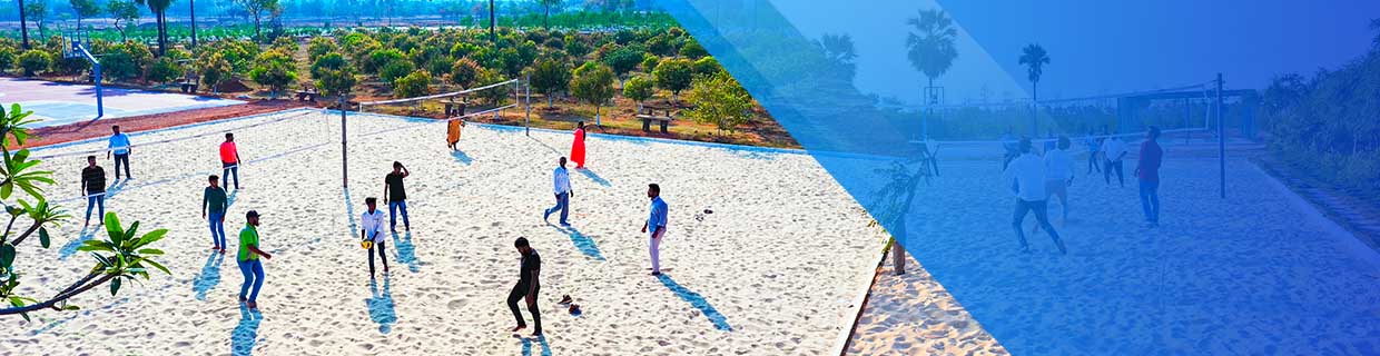 Best sand volleyball at Go Ranch resort near Hyderabad