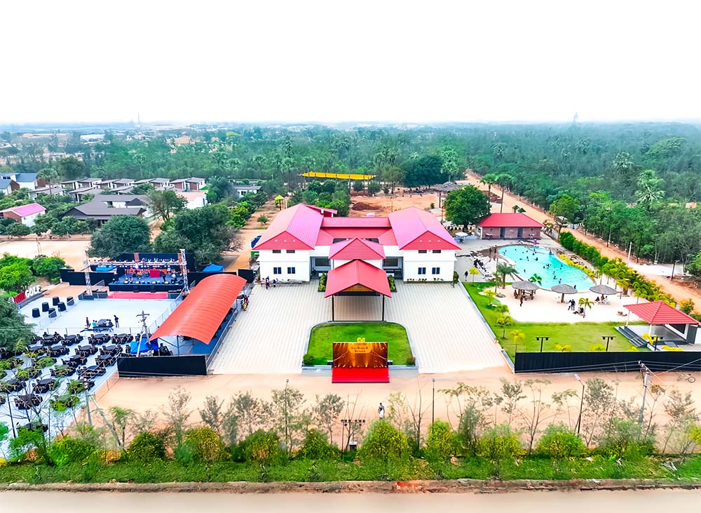 Luxury wedding Venue near Hyderabad At Go Ranch resort.