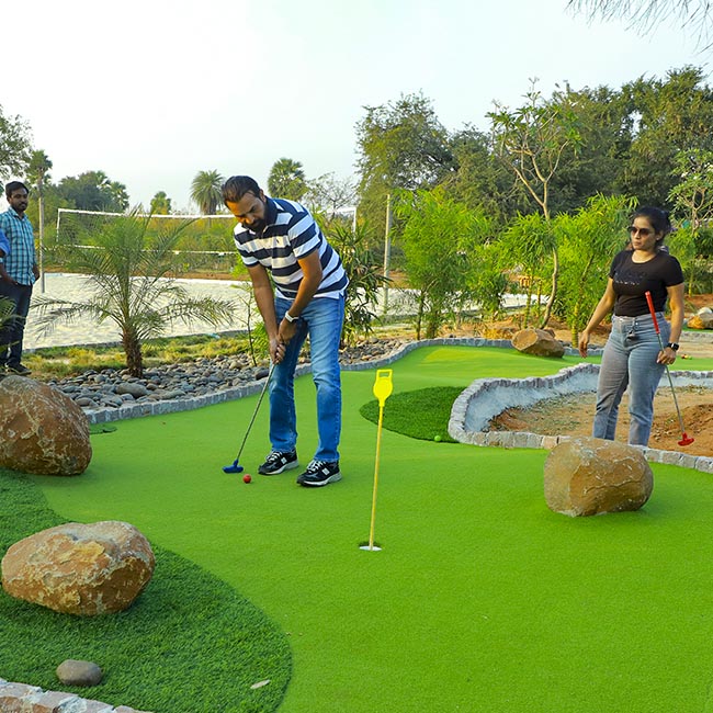 Mini Golf at Go Ranch resort in Hyderabad